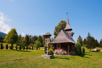 Moisei Wooden Church, one of the oldest monasteries in Maramures, Romania