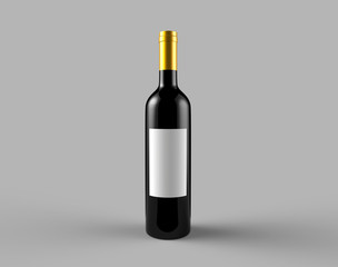 wine bottle - mockup