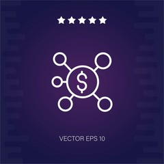 connection vector icon modern illustration