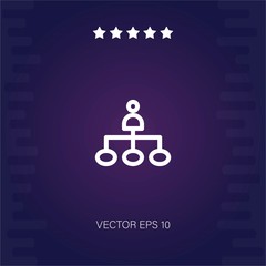 networking vector icon modern illustration