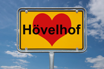 Ortstafel Hövelhof