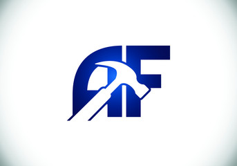 Initial Monogram Letter A F Logo Design Vector Template. Graphic Alphabet Symbol for Corporate Business Identity