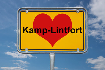 Ortstafel Kamp-Lintfort