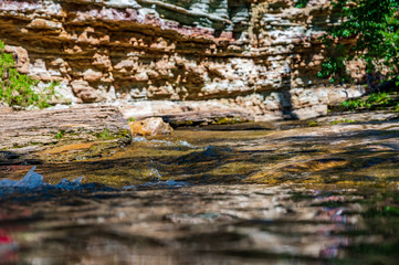 Fototapeta na wymiar Devils bathtub in Spearfish Canyon of the Black Hills South Dakota