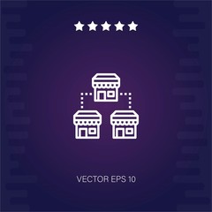 franchise vector icon modern illustration