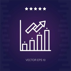 graph vector icon modern illustration