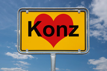 Ortstafel Konz