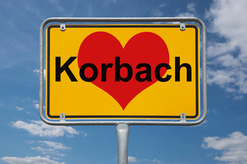 Ortstafel Korbach
