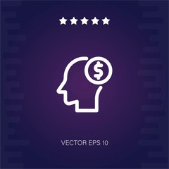 money vector icon modern illustration