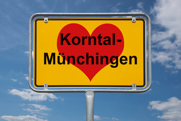 Ortstafel Korntal-Münchingen