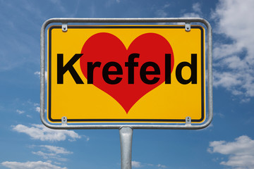 Ortstafel Krefeld