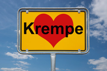 Ortstafel Krempe