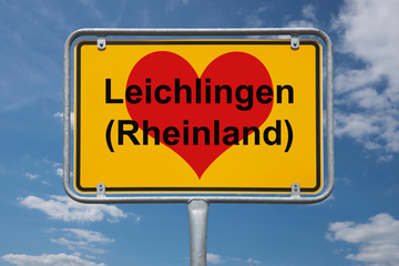 Ortstafel Leichlingen (Rheinland)