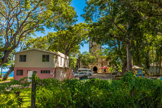 A view towards Saint Johns church in Barbados