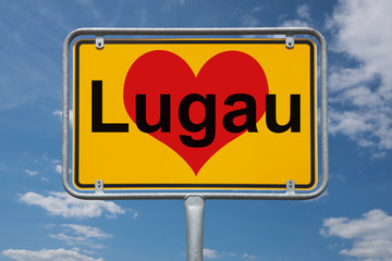 Ortstafel Lugau