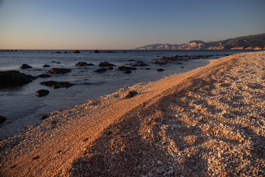 Morning at Spiaggia Cala Gonone, Sardinia, Italy