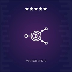 bitcoin vector icon modern illustration