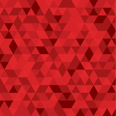 Red triangles - abstract geometric background. Vector illustration