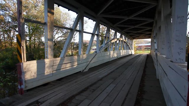 View of Diehls Covered Bridge in Pennsylvania, United States