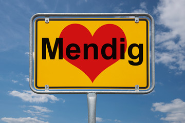 Ortstafel Mendig
