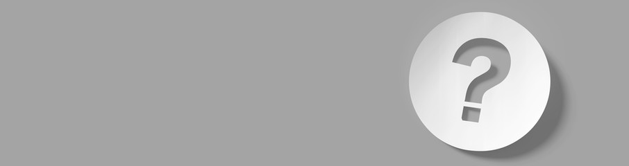 Question mark in front of a red color wall background. Business support concept - 3D Rendering.