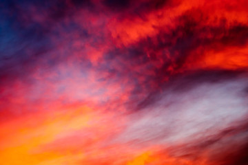 Twilight sky and cloud at sunset