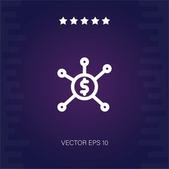 money vector icon modern illustration