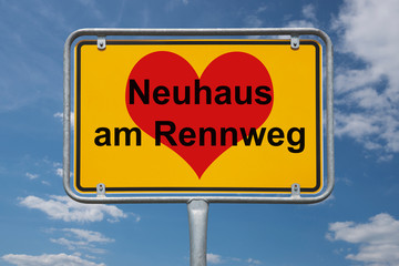 Ortstafel Neuhaus am Rennweg