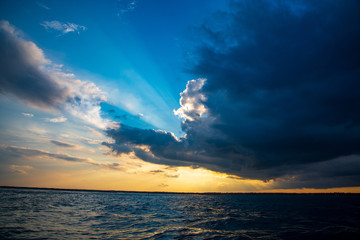 Boating at Sunset