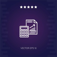 calculator vector icon modern illustration