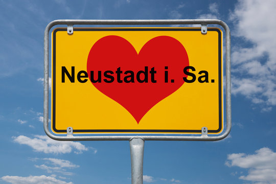 Ortstafel Neustadt I.Sa.