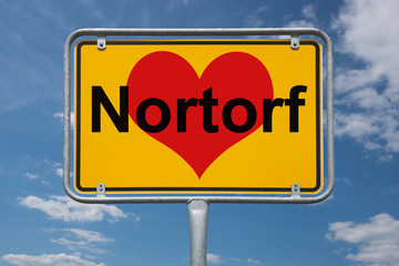 Ortstafel Nortorf