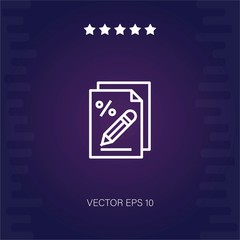 tax vector icon modern illustration