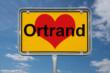 Ortstafel Ortrand