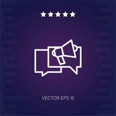 megaphone vector icon modern illustration