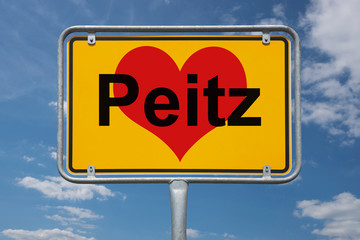 Ortstafel Peitz
