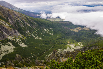 Fototapeta na wymiar A view from Predne Solisko, High Tatras (Vysoké Tatry), Slovakia