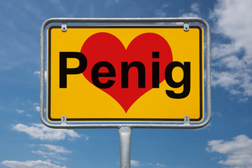 Ortstafel Penig
