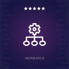 settings vector icon modern illustration