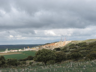 Fototapeta premium Sierra de Atapuerca industrial