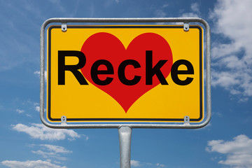 Ortstafel Recke