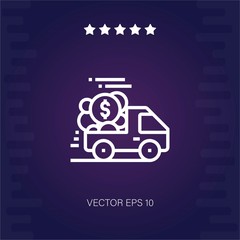 earning vector icon modern illustration