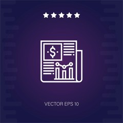 news report vector icon modern illustration