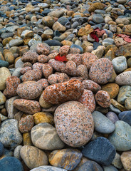Smooth Colorful Stones, Little Hunters Beach, Acadia National Park, Maine