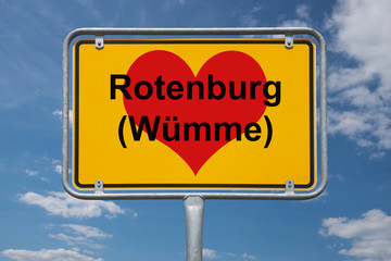 Ortstafel Rotenburg (Wümme)