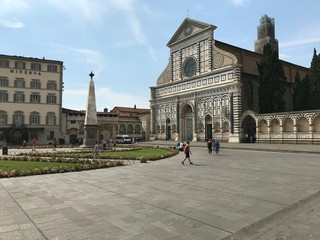 Obraz premium Florence, Tuscany, Italy - 07/14/2018: Santa Maria Novella
