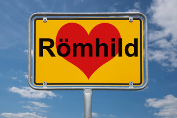 Ortstafel Römhild