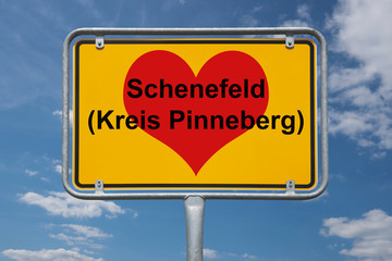 Ortstafel Schenefeld (Kreis Pinneberg)