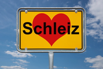 Ortstafel Schleiz