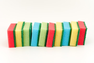 Kitchen sponges for washing dishes and cleaning in the house